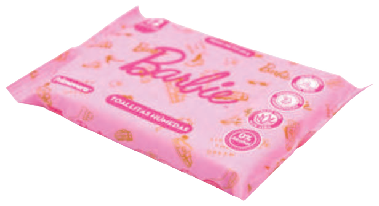 213-11 💗 TOALLITAS HÚMEDAS PRIMAVERA BARBIE
