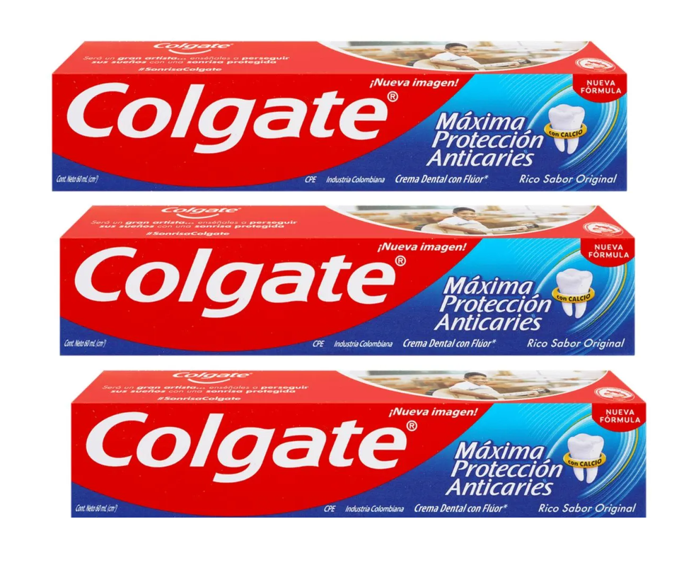 12210 🦷🌿 CREMA DENTAL COLGATE MENTA MÁXIMA PROTECCIÓN ANTICARIES