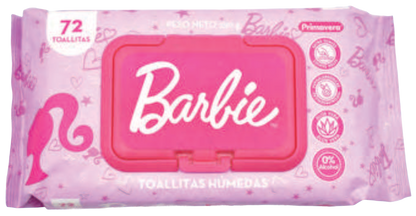 213-11 💗 TOALLITAS HÚMEDAS PRIMAVERA BARBIE