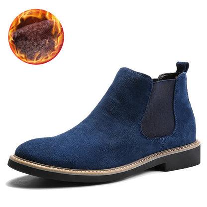 2022 New Men Boots High Quality Suede Leather Chelsea Boots Men Autumn Boots for Men Botas Zapatos De Hombre Chaussure Homme