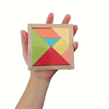 1391-1 🧩 Tangram Chino – Juego Educativo de 7 Piezas (360 Retos)