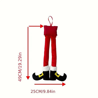 🎄 Pierna de Elfo Navideño – Colgante festivo para maletero o árbol - TQF291058