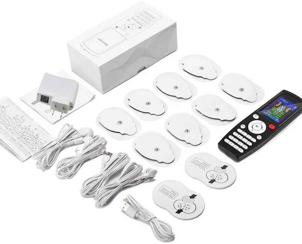 16 Modes EMS Eletric Compex Muscle Stimulator Electrodes Pulse Physiotherapy TENS Machine 4Channel Massageador Body Pads Therapy