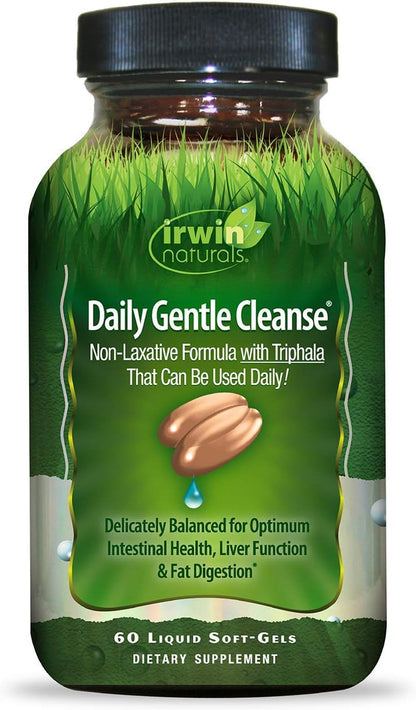Daily Gentle Cleanse - Non-Laxative Formula with Triphala - 60 Liquid Softgels