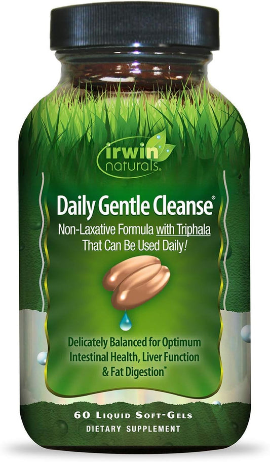 Daily Gentle Cleanse - Non-Laxative Formula with Triphala - 60 Liquid Softgels
