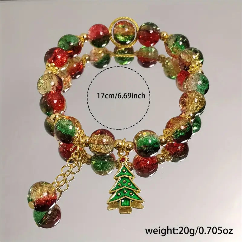 🎄 Pulsera Navideña Elegante “Magia de Navidad” — Lleva la alegría en tu muñeca - TQN6845942