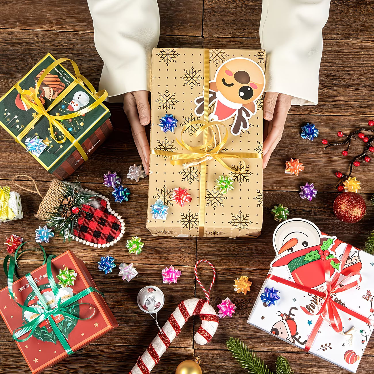 136132 🎁 Lazos Autoadhesivos Decorativos – P6-03