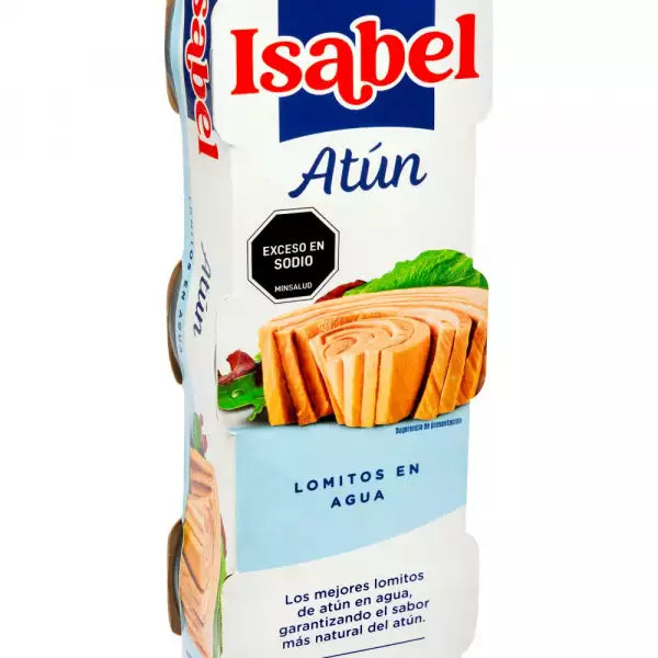 1013121 🐟 Atún Isabel Lomos en Agua 3 Unidades x 80g 💧