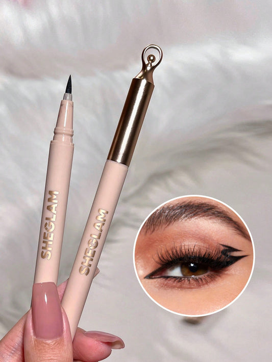 SHEGLAM so Rich Waterproof Liquid Eyeliner Highly Pigmented Black Matte Eyeliner Pencil Quick Drying Ultra-Fine Waterproof and Sweat-Proof Fine Brush Head Eyeliner Smooth Easy to Wear Eye Make up Christmas Black Gift Eyeliner Easter Mother'S Day Graduation Birthday Holiday Winter Y2K Fancy Fashion Makeup Cosmetic Party Beach Travel Camping Outdoors School Campus Trip Festivals Decor Gift Present Rose Girl Cosplay Best Color Charm Vibe
