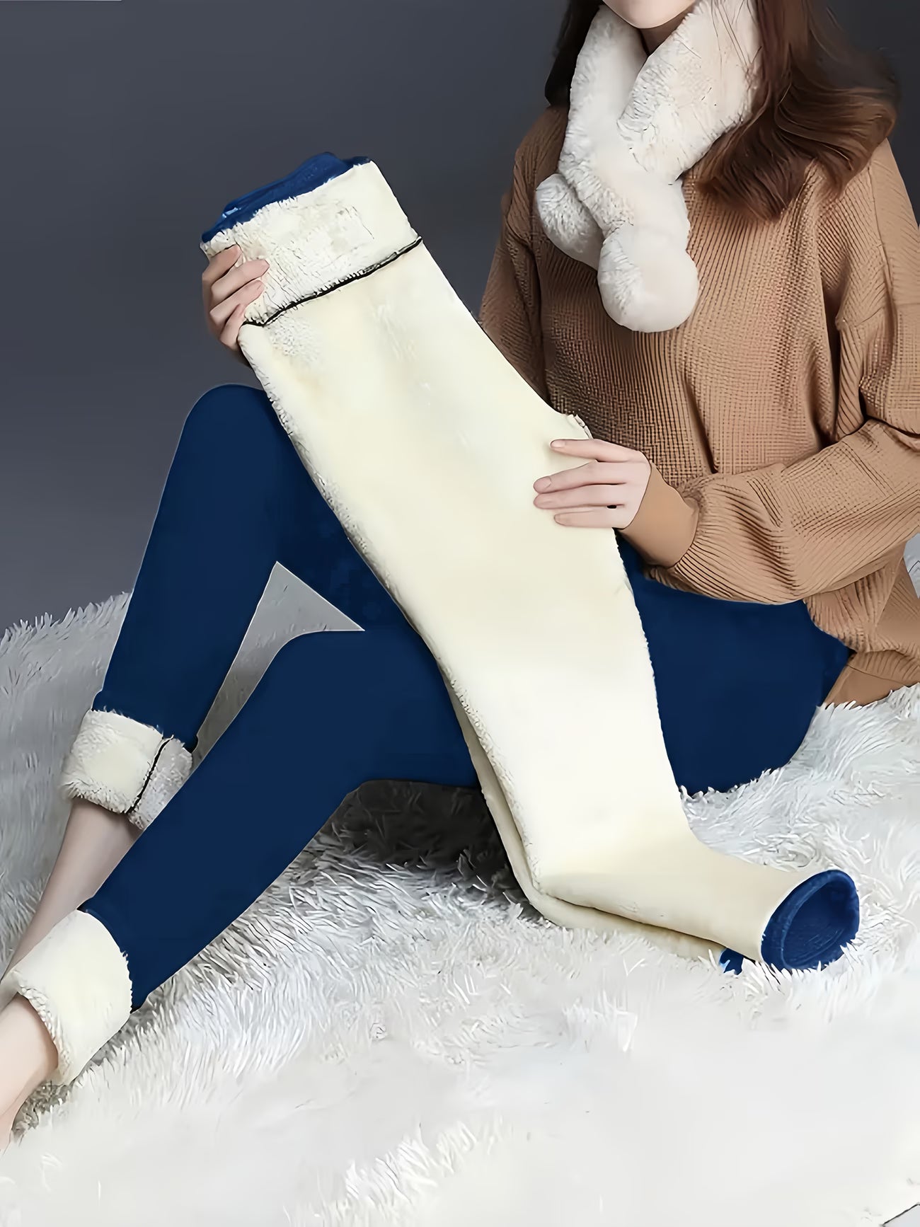 6864 🔥 PANTALONES TÉRMICOS DE FORRO POLAR PARA MUJER 🖤