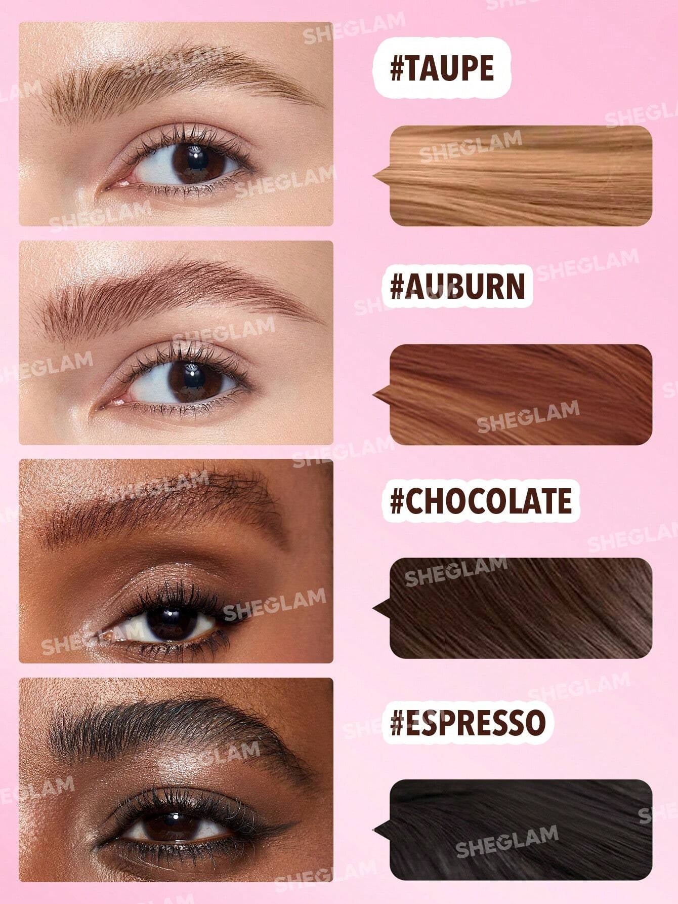 SHEGLAM Brow-Fection Angled Brush & Dip-Auburn Hair-Like Strokes Liquid Eyeborw Eyeborw Gel Pen Easy to Color Long Lasting Quick Drying Natural Shaping Outlining Filling Eyebrow Makeup Easter Mother'S Day Graduation Birthday Holiday Winter Y2K Fancy Fashion Makeup Cosmetic Party Beach Travel Camping Outdoors School Campus Trip Festivals Decor Gift Present Rose Girl Cosplay Best Color Charm Vibe