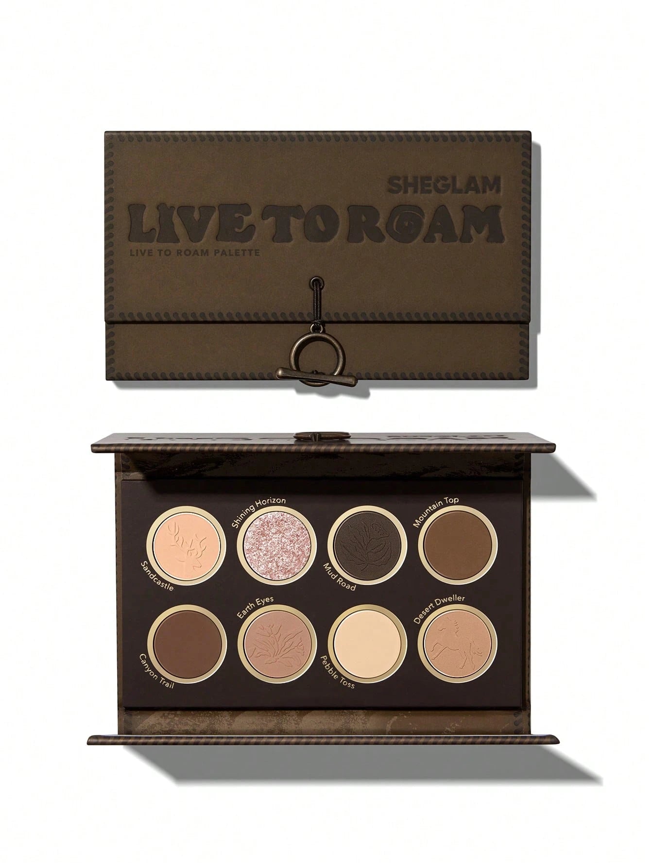 SHEGLAM Live to Roam Palette 8-Color Shimmer Matte Eyeshadow Palette Nude Metallic Evenly Pigmented Smooth Blendable Eyeshadow Christmas Brown Eyeshadow Easter Mother'S Day Graduation Birthday Holiday Winter Y2K Fancy Fashion Makeup Cosmetic Party Beach Travel Camping Outdoors School Campus Trip Festivals Decor Gift Present Rose Girl Cosplay Best Color Charm Vibe