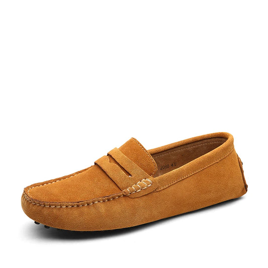 Men High Quality Leather Loafers Men Casual Shoes Moccasins Slip on Men'S Flats Fashion Men Shoes Male Driving Shoes Size 38-49