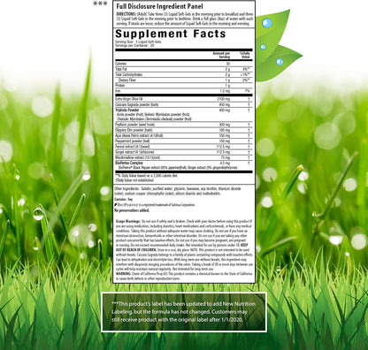 Extra Strength Colon Flush Quick & Powerful Digestive + Constipation Support Supplement with Psyllium, Acai, Triphala + Soothing Botanicals - 60 Liquid Softgels