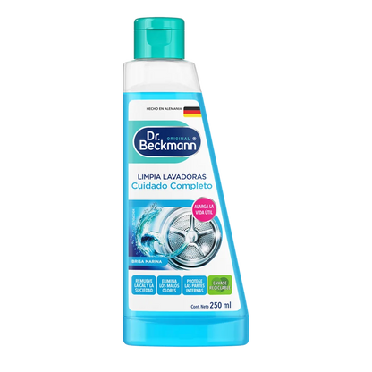 118-1 Dr. Beckmann® Limpia Lavadoras 250 ml – Cuidado Completo Brisa Marina