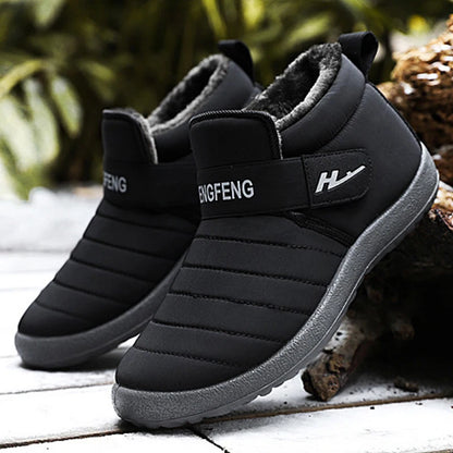 2022 New Fashion Men Boots Fur Men Snow Boots Couple Keep Warm Winter Shoes Comfortable Botas Hombre Outdoor Men Sneakers