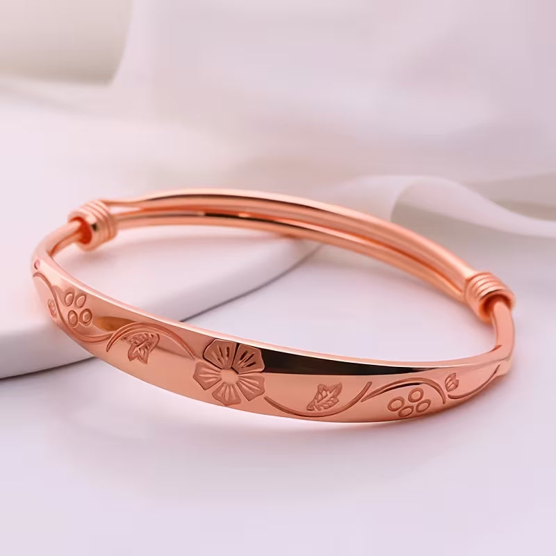 5142 🌸 Pulsera Elegante Bohemia de Cobre Morado - T17-02