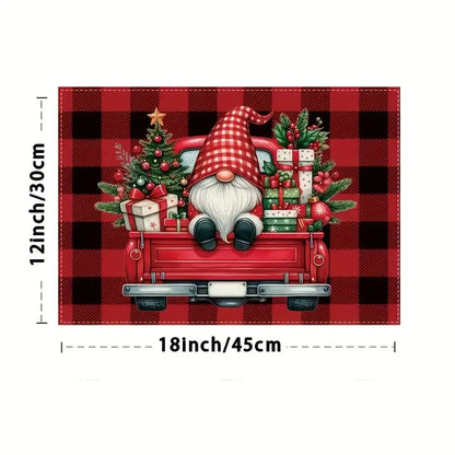 🎅 Individuales Navideños “Camión de Duendes” — Estilo festivo para tu mesa -TWR4873371