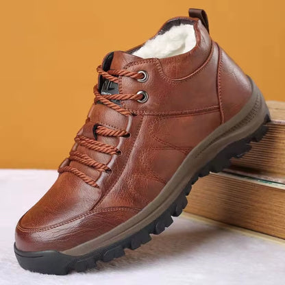 Leather Men Casual Shoes Hiking Outdoor Breathable Non-Slip Sneakers Men Loafers Shoes Zapatos Hombre Casual Mannen Schoenen