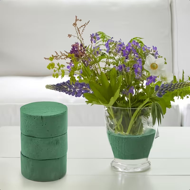 1891 🌿 Espuma Floral Redonda Profesional para Arreglos Frescos y Artificiales - T18-05