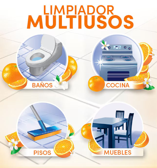 1195 🍊🧴 Fabuloso Energía Naranja