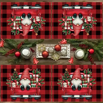 🎅 Individuales Navideños “Camión de Duendes” — Estilo festivo para tu mesa -TWR4873371
