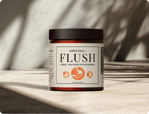 LifeCell Flush for Men - Suplemento de Fibra / Magnesio - LC2