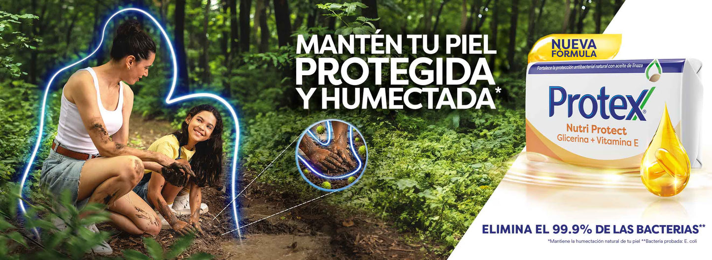 1313 🧼 Jabón en Barra Protex® Nutri Protect Glicerina + Macadamia 110g