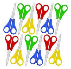 1382 ✂️🎒 Tijera Escolar Métrica 5 Punta Roma