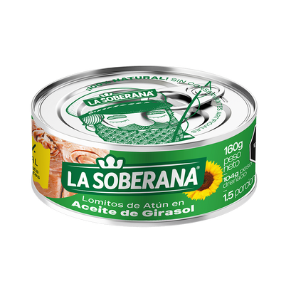 1013115 🐟 Atún La Soberana en Aceite de Girasol 160g