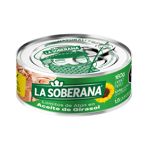 1013115 🐟 Atún La Soberana en Aceite de Girasol 160g