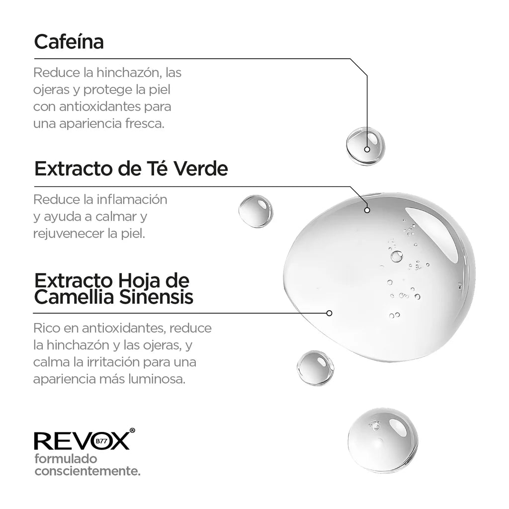 2311 👁️✨ SOLO Sérum Contorno de Ojos con Cafeína 5%  REVOX (30 ml) - PB4-0026