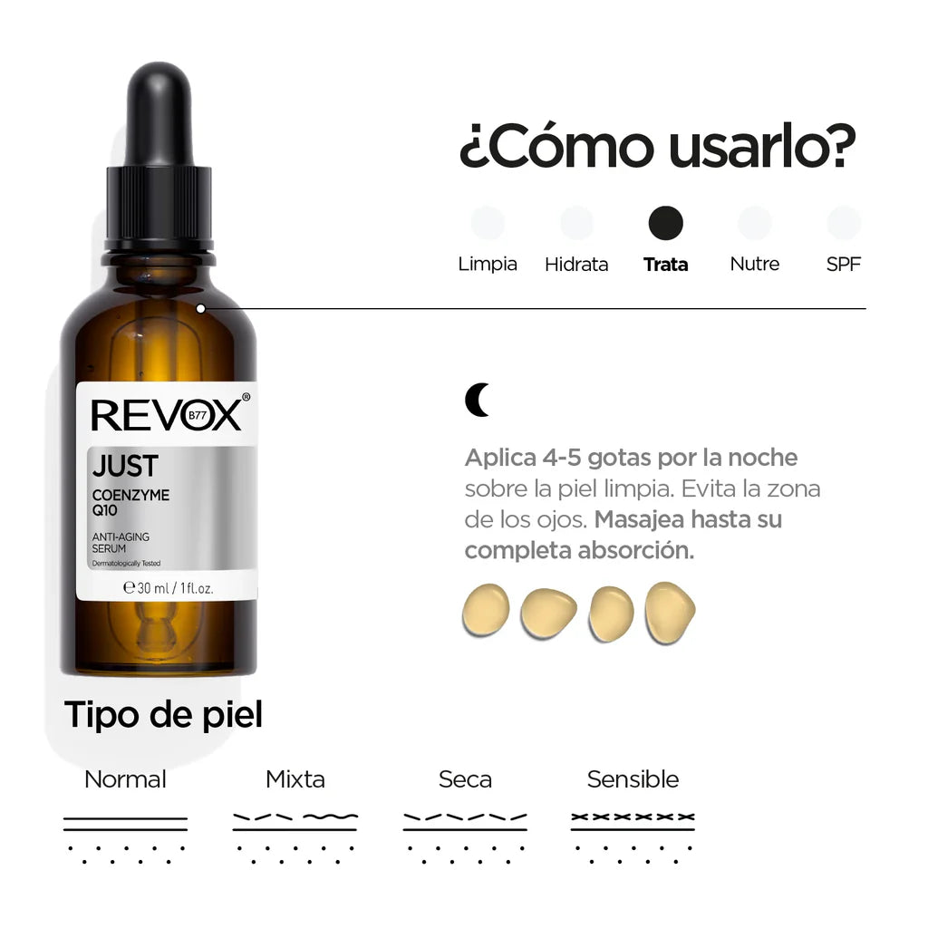 2472 ⚡✨ SOLO Sérum Antienvejecimiento Coenzima Q10 REVOX B77 (30 ml) - PB0103726