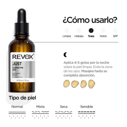 2472 ⚡✨ SOLO Sérum Antienvejecimiento Coenzima Q10 REVOX B77 (30 ml) - PB0103726