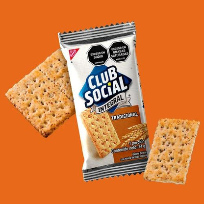 101225 🍪 Galletas Club Social Integral Tradicional x 24g x 9 Unidades 🌾
