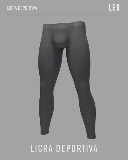 Licra deportiva en microfibra con mallas transpirables para hombre
