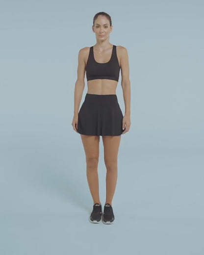 Falda deportiva con short interno con bolsillo - 195592