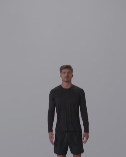 Camiseta deportiva masculina manga larga con protección UV - 508025N