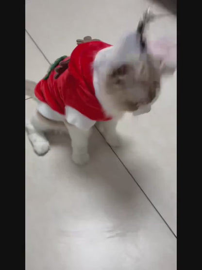 🐾 Suéter Navideño “Reno Festivo” para Mascotas - T-UM390728