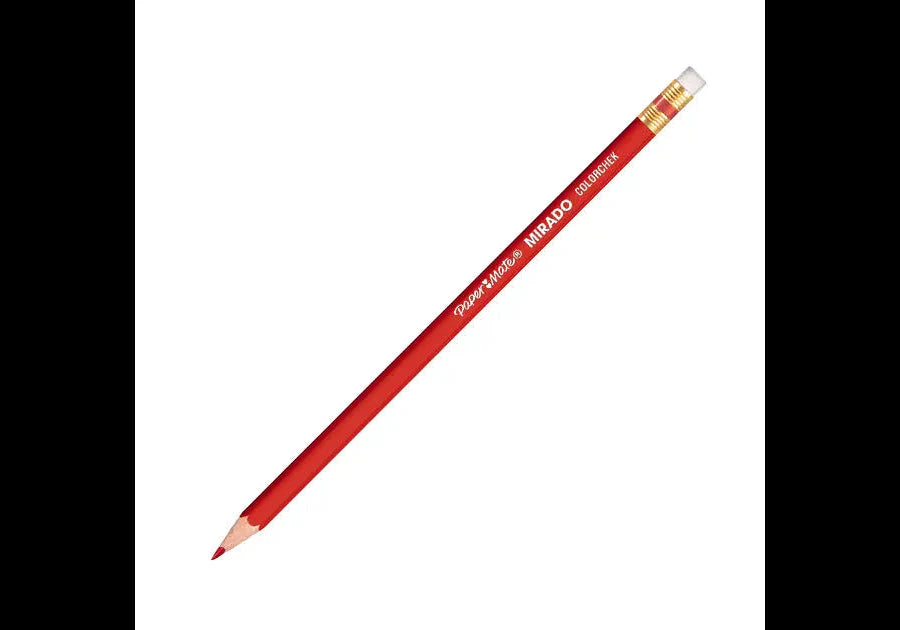 13343 ✏️ Lápiz Chequeo ColorCheck Rojo Paper Mate Mirado D6501042