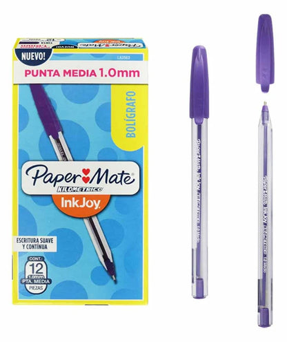 133310💜🖊️ Bolígrafo Kilométrico 100 Violeta - D6503005