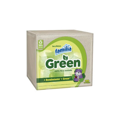 11381  Servilletas Familia Green - 100 unidades