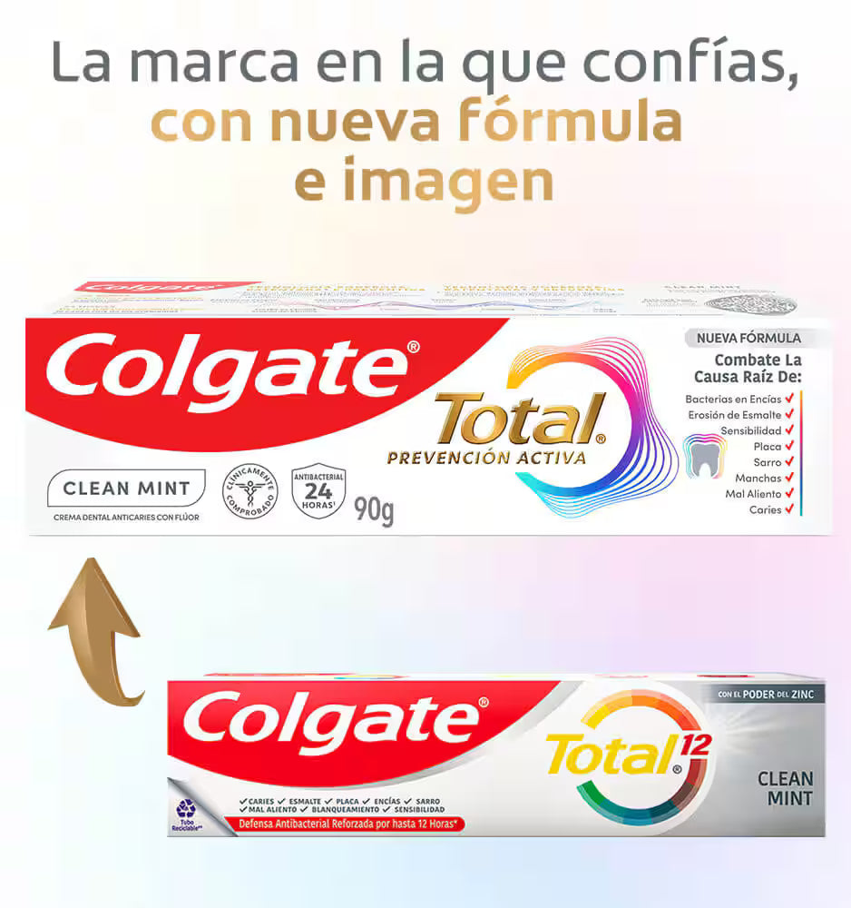 Crema Dental Colgate Total Prevención Activa Clean Mint x 75ml -CÓD N28494