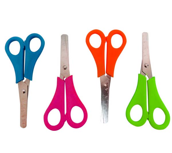 1382 ✂️🎒 Tijera Escolar Métrica 5 Punta Roma