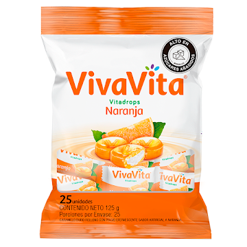 10121-12 🍊 Vivavita Vitadrops Naranja x 25 Unidades