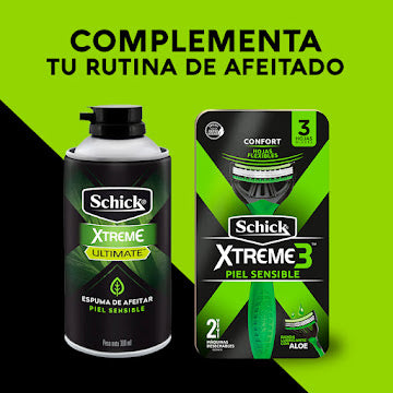 1551🧴Espuma Schick Xtreme Ultimate 300ml – Piel Sensible