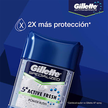 132-3 ⚡ Desodorante Gillette Gel Beads Power Rush 82g