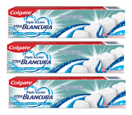 12211 😁✨ CREMA DENTAL COLGATE TRIPLE ACCIÓN XTRA BLANCURA